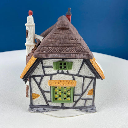 MayLie Cottage Porcelain Christmas Village House by Dept. 56. Dickens' Village Series. Illuminated Holiday Home Retail Display. Kids Room. - Tampa Home & Garden Store