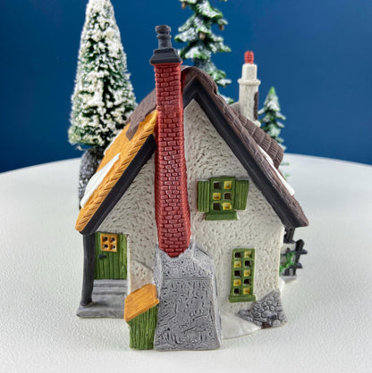 MayLie Cottage Porcelain Christmas Village House by Dept. 56. Dickens' Village Series. Illuminated Holiday Home Retail Display. Kids Room. - Tampa Home & Garden Store