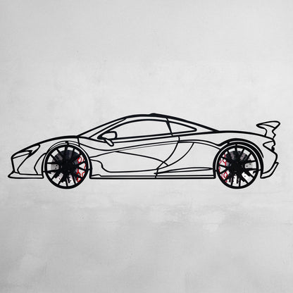 McLaren Wall Art – Exotic Supercar Steel Silhouette with Spinning Wheels-KAFMEKA031 - Tampa Home & Garden Store