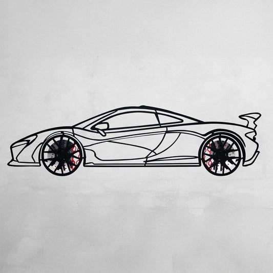 McLaren Wall Art – Exotic Supercar Steel Silhouette with Spinning Wheels-KAFMEKA031 - Tampa Home & Garden Store
