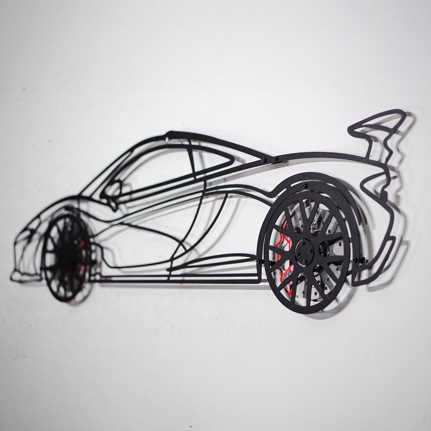 McLaren Wall Art – Exotic Supercar Steel Silhouette with Spinning Wheels-KAFMEKA031 - Tampa Home & Garden Store