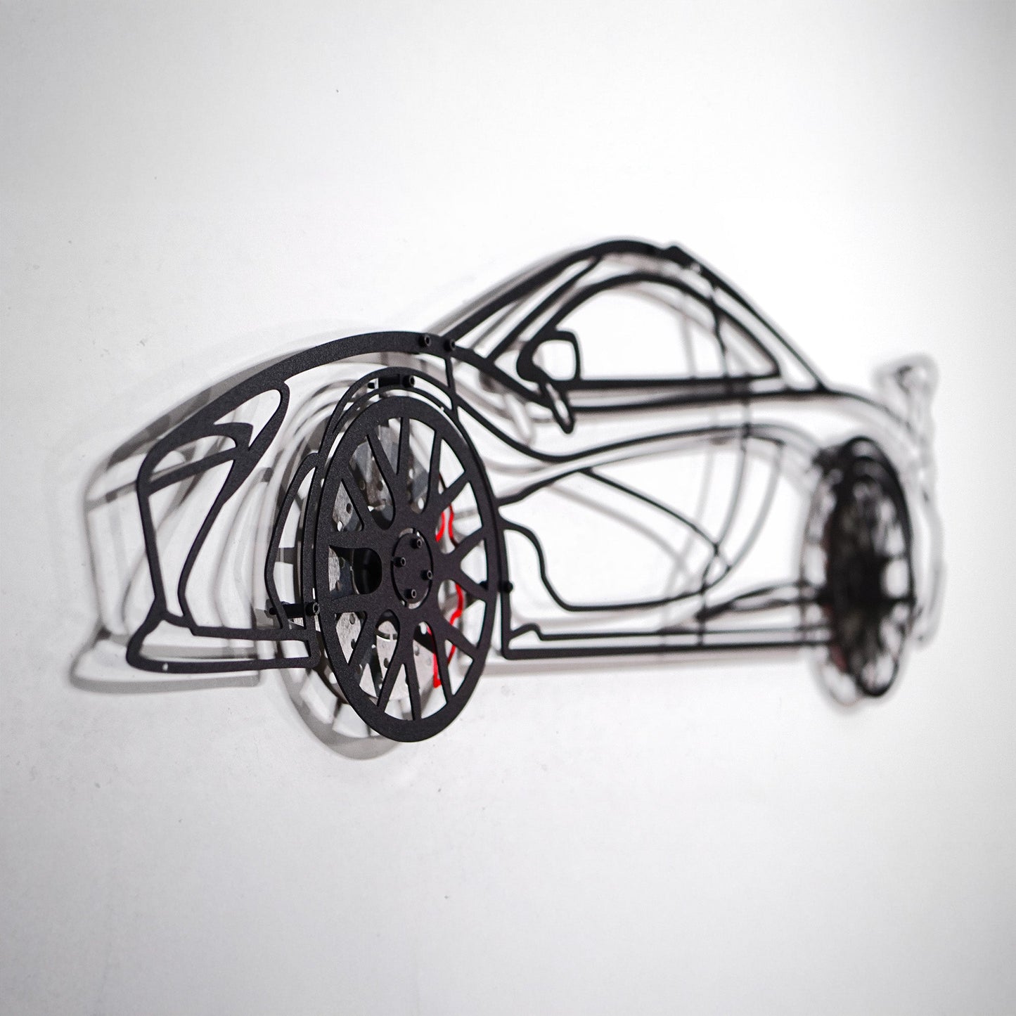 McLaren Wall Art – Exotic Supercar Steel Silhouette with Spinning Wheels-KAFMEKA031 - Tampa Home & Garden Store