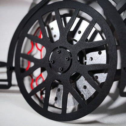 McLaren Wall Art – Exotic Supercar Steel Silhouette with Spinning Wheels-KAFMEKA031 - Tampa Home & Garden Store