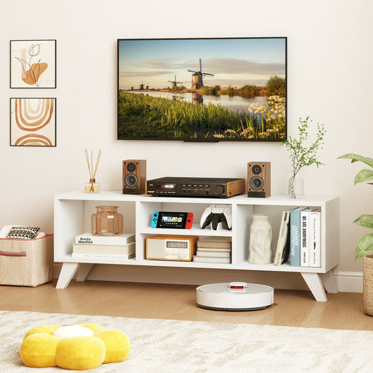 Mueble para TV con Patas Elevadas-Blanco