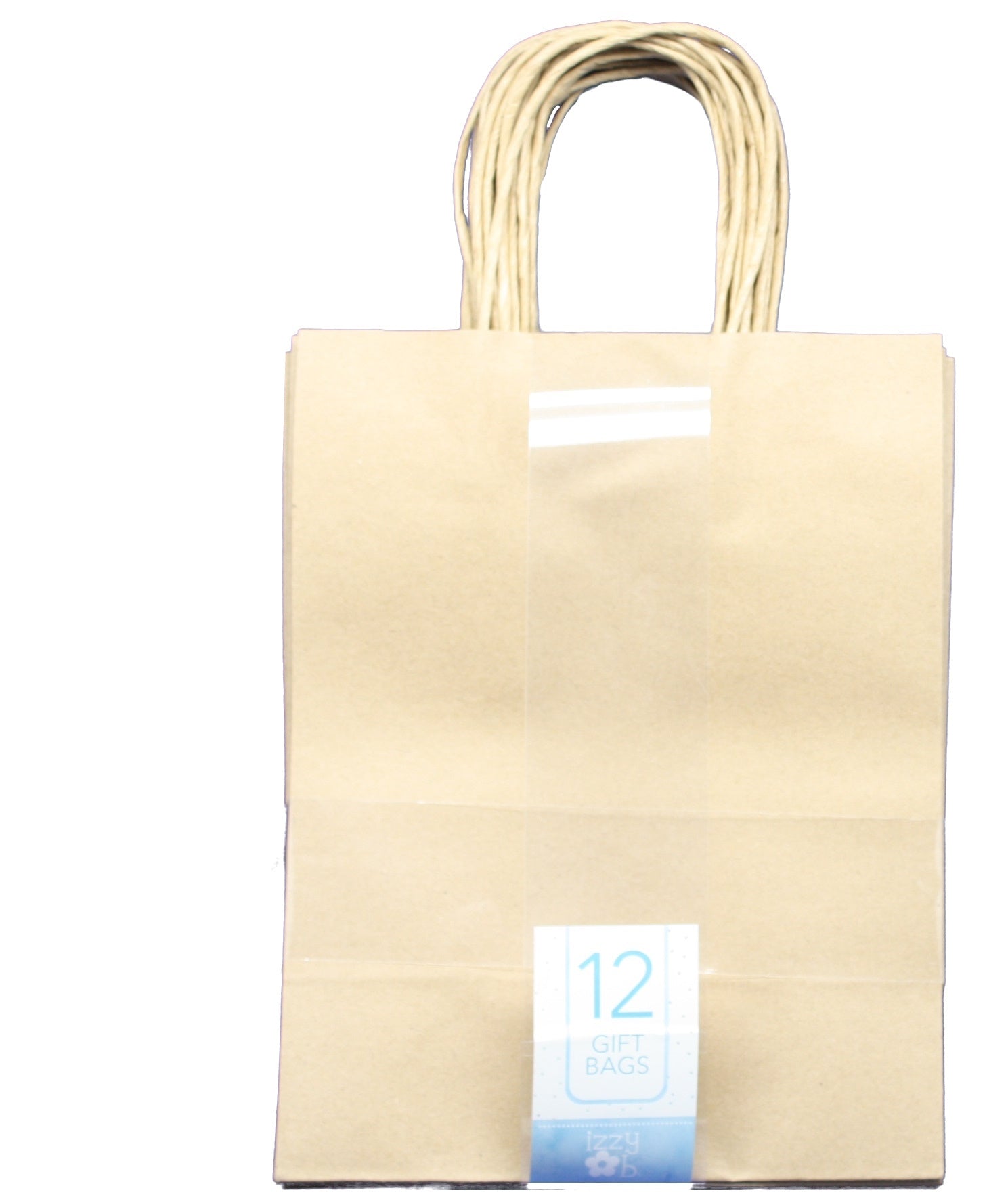 Medium Kraft Brown Gift Bag Set of 12 - Tampa Home & Garden Store