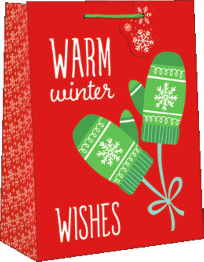 Medium Sized Whimsical Giftbag - Hello Snow - Tampa Home & Garden Store