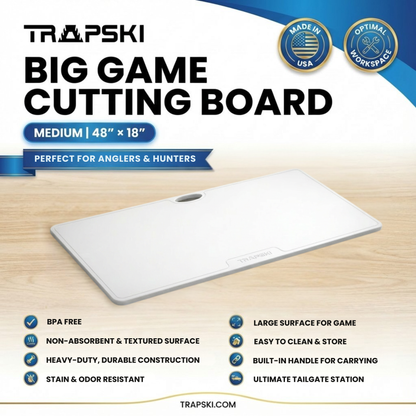 Heavy Duty Hunting Cutting Board and Juice Groove