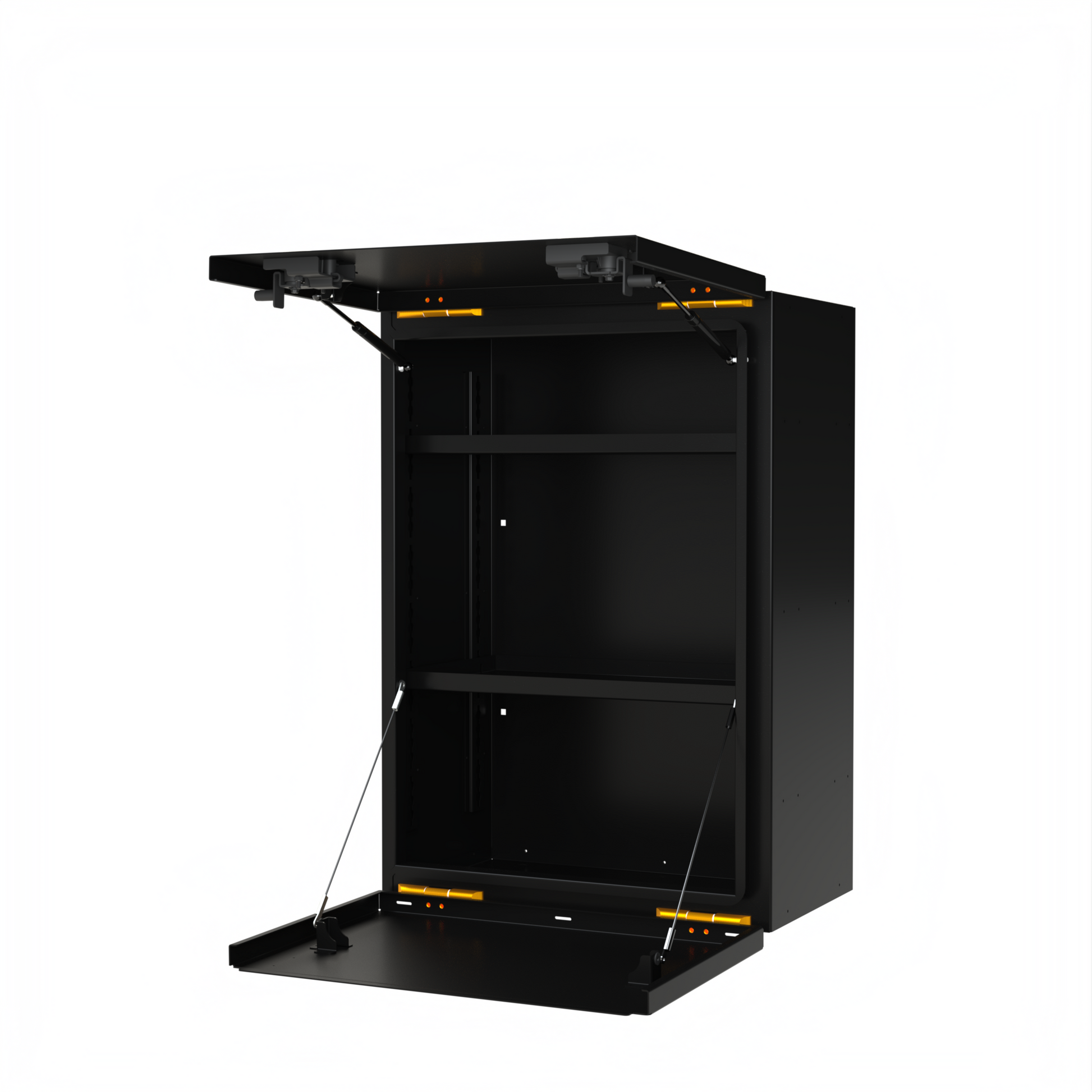 Avatar Mega Storage Box black metal cabinet with hydraulic lid supports by avatar offroad on Tampa Home & Garden Store