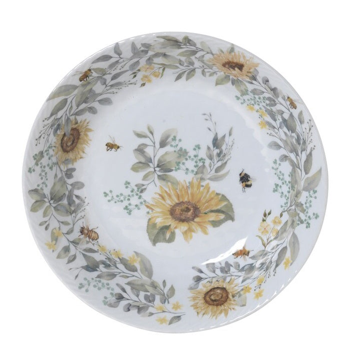 Melamine Bee Design Salad Bowl - 13 Inch - Tampa Home & Garden Store