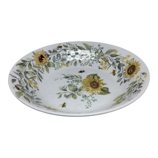 Melamine Bee Design Salad Bowl - 13 Inch - Tampa Home & Garden Store