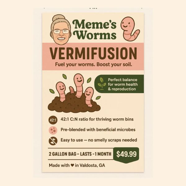 Memes VermiFusion Blend Worm Bedding - Tampa Home & Garden Store