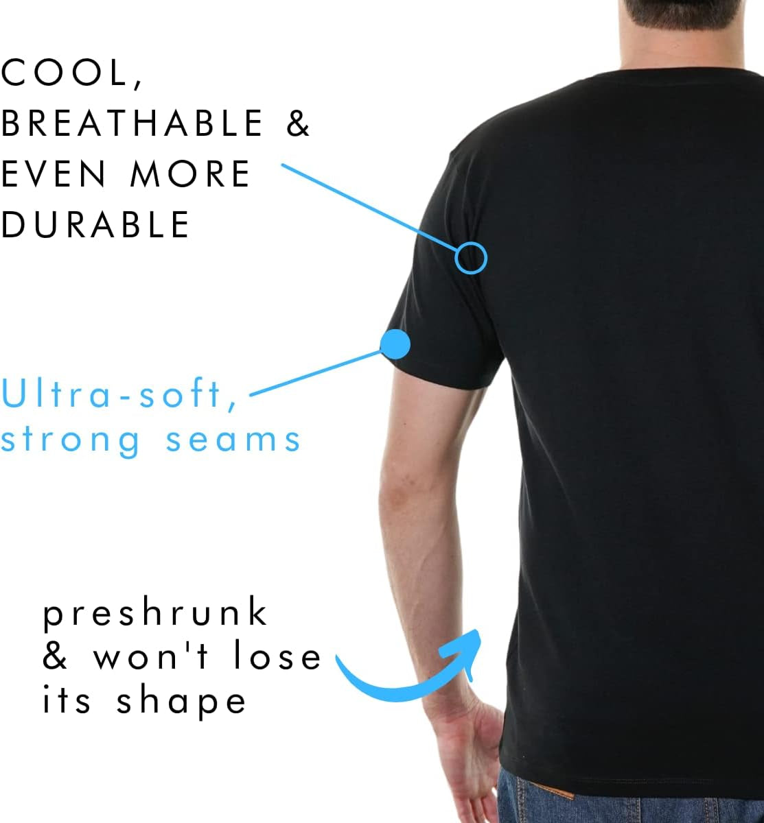 Men’s 100% Organic Cotton V-Neck T-Shirt – Ultra-Soft, Breathable & GOTS Certified - Tampa Home & Garden Store