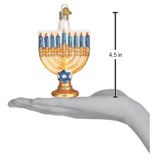 Menorah Glass Ornament - Tampa Home & Garden Store