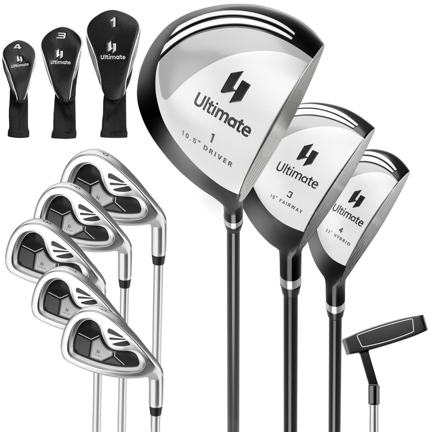 Men's 9 Pieces Complete Golf Club Set