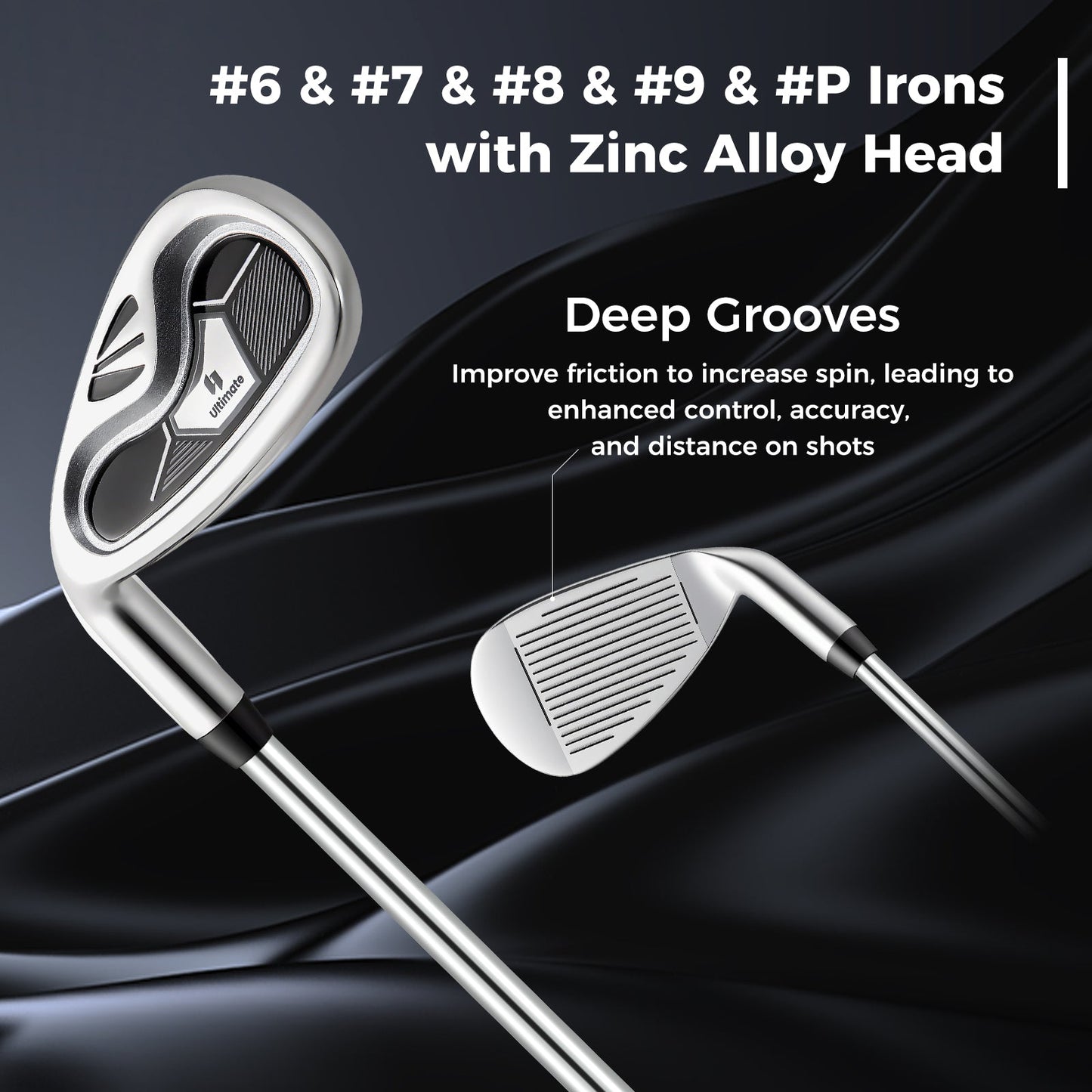 Mens LeftHanded Complete Golf Clubs and Bag Set Portable Lightweight Golf Stand Bag