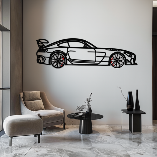 Mercedes AMG GT Metal Wall Art – Rotating Wheels • Luxury Car Silhouette Decor for Garage & HomeKAFMEKA072 - Tampa Home & Garden Store