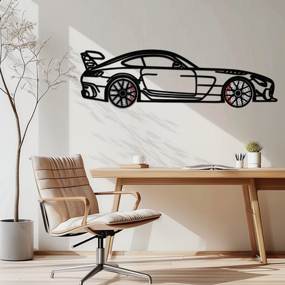 Mercedes AMG GT Metal Wall Art – Rotating Wheels • Luxury Car Silhouette Decor for Garage & HomeKAFMEKA072 - Tampa Home & Garden Store