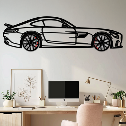 Mercedes AMG GTS Metal Wall Art – Rotating Wheel Luxury Car Decor – Perfect Gift for Car Enthusiasts - KAFMEKA073 - Tampa Home & Garden Store