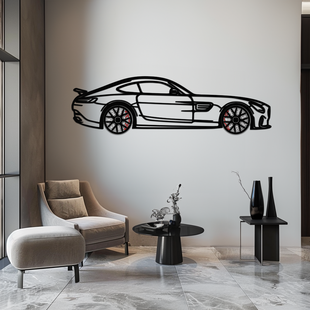 Mercedes AMG GTS Metal Wall Art – Rotating Wheel Luxury Car Decor – Perfect Gift for Car Enthusiasts - KAFMEKA073 - Tampa Home & Garden Store