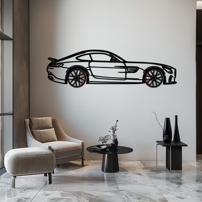 Mercedes AMG GTS Metal Wall Art – Rotating Wheel Luxury Car Decor – Perfect Gift for Car Enthusiasts - KAFMEKA073 - Tampa Home & Garden Store