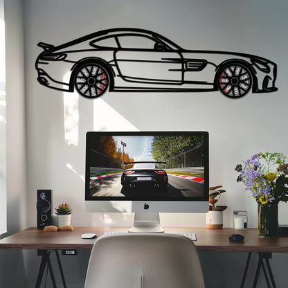 Mercedes AMG GTS Metal Wall Art – Rotating Wheel Luxury Car Decor – Perfect Gift for Car Enthusiasts - KAFMEKA073 - Tampa Home & Garden Store
