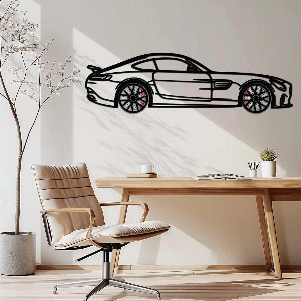 Mercedes AMG GTS Metal Wall Art – Rotating Wheel Luxury Car Decor – Perfect Gift for Car Enthusiasts - KAFMEKA073 - Tampa Home & Garden Store