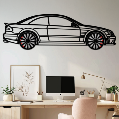 Mercedes CLK63 Metal Wall Art – Spinning Wheel Garage Decor for Car Enthusiasts - KAFMEKA076 - Tampa Home & Garden Store