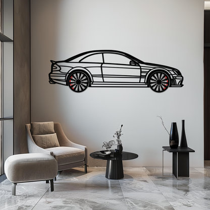 Mercedes CLK63 Metal Wall Art – Spinning Wheel Garage Decor for Car Enthusiasts - KAFMEKA076 - Tampa Home & Garden Store