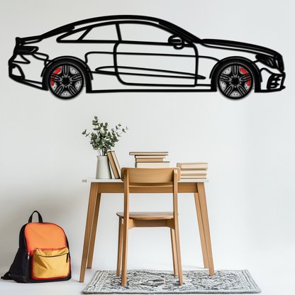 Mercedes E53 AMG Rotating Wheel Metal Wall Art – Luxury Coupe Silhouette Decor for Car Enthusiasts- KAFMEKA078 - Tampa Home & Garden Store