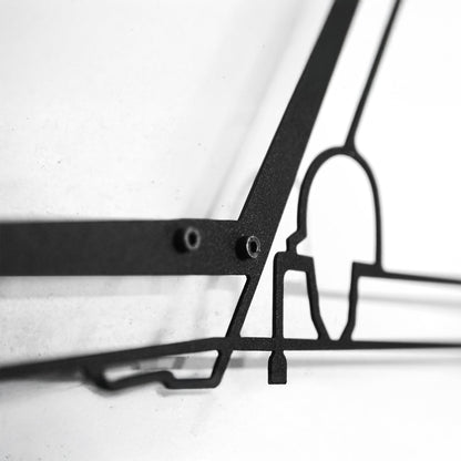 Mercedes G63 AMG Wall Art – Luxury 4x4 Steel Silhouette with Spinning Wheels-KAFMEKA034 - Tampa Home & Garden Store