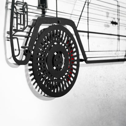 Mercedes G63 AMG Wall Art – Luxury 4x4 Steel Silhouette with Spinning Wheels-KAFMEKA034 - Tampa Home & Garden Store