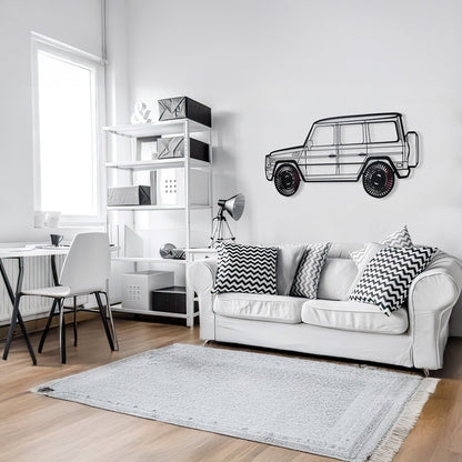 Mercedes G63 AMG Wall Art – Luxury 4x4 Steel Silhouette with Spinning Wheels-KAFMEKA034 - Tampa Home & Garden Store