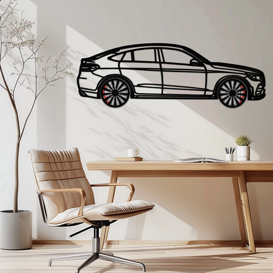 Mercedes GLC Coupe Metal Wall Art – Rotating Wheels Edition | Luxury AMG-Inspired Garage & Home Decor -KAFMEKA081 - Tampa Home & Garden Store