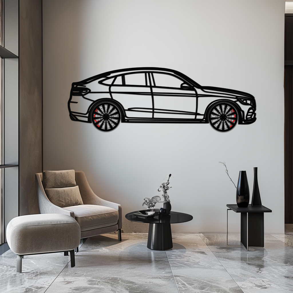 Mercedes GLC Coupe Metal Wall Art – Rotating Wheels Edition | Luxury AMG-Inspired Garage & Home Decor -KAFMEKA081 - Tampa Home & Garden Store