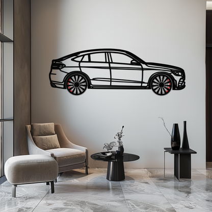 Mercedes GLC Coupe Metal Wall Art – Rotating Wheels Edition | Luxury AMG-Inspired Garage & Home Decor -KAFMEKA081 - Tampa Home & Garden Store