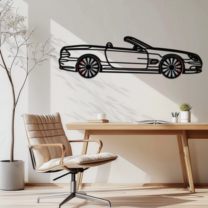 Mercedes SL55 R230 Metal Wall Art – Rotating Wheels Car Silhouette Decor – AMG-Inspired Gift for Car Lovers 🚗✨ -KAFMEKA082 - Tampa Home & Garden Store