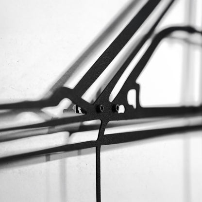 Mercedes W124 Wall Art – Classic Steel Silhouette with Spinning Wheels-KAFMEKA035 - Tampa Home & Garden Store