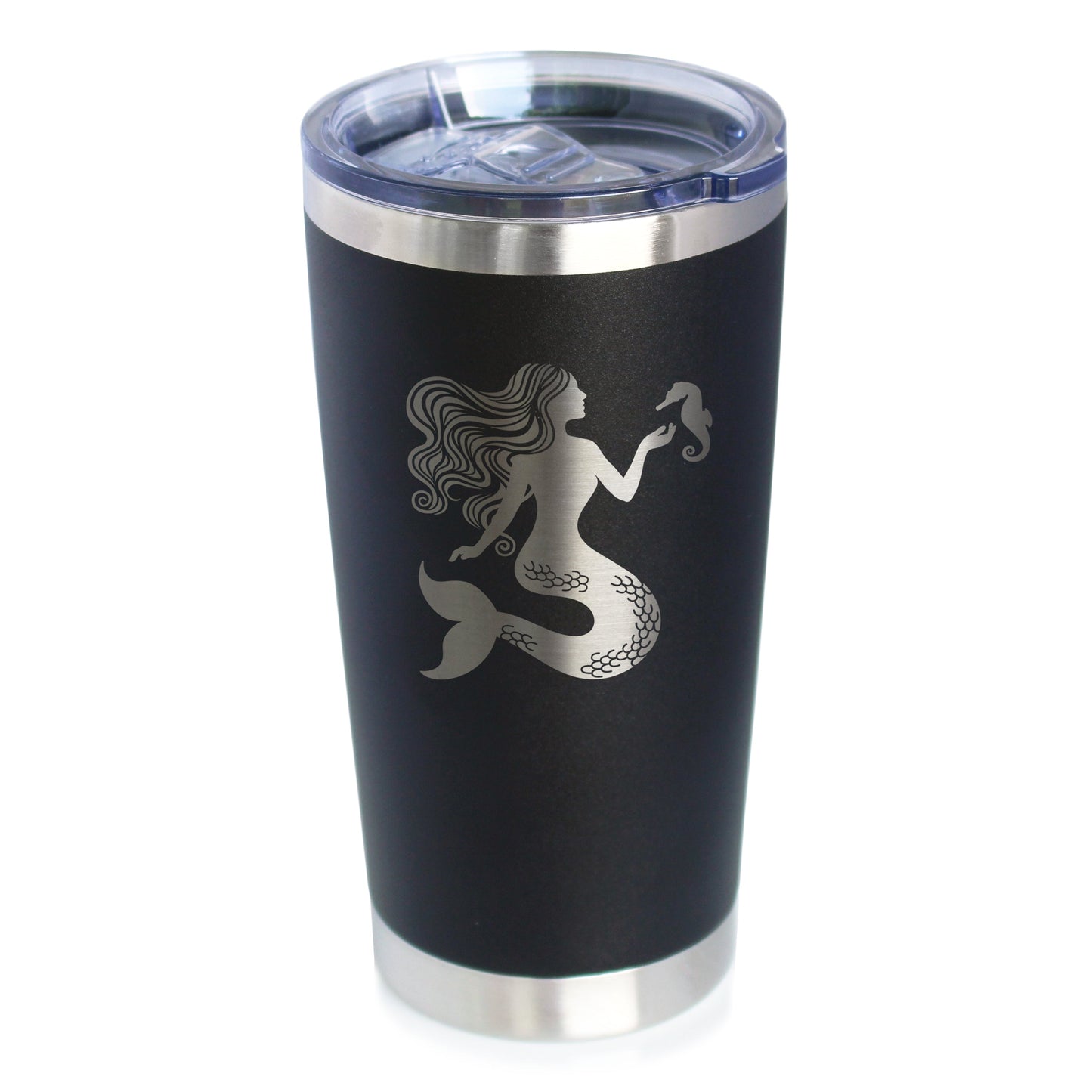 Mermaid - Insulated Coffee Tumbler Cup with Sliding Lid - Stainless Steel Travel Mug - Cute Mermaid Gifts for Women - Tampa soil911.com