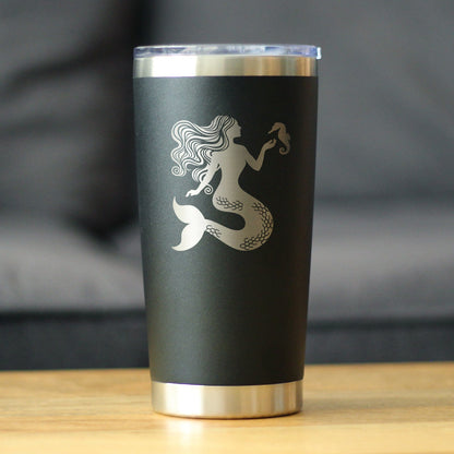 Mermaid - Insulated Coffee Tumbler Cup with Sliding Lid - Stainless Steel Travel Mug - Cute Mermaid Gifts for Women - Tampa soil911.com