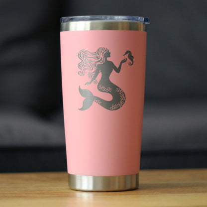 Mermaid - Insulated Coffee Tumbler Cup with Sliding Lid - Stainless Steel Travel Mug - Cute Mermaid Gifts for Women - Tampa soil911.com