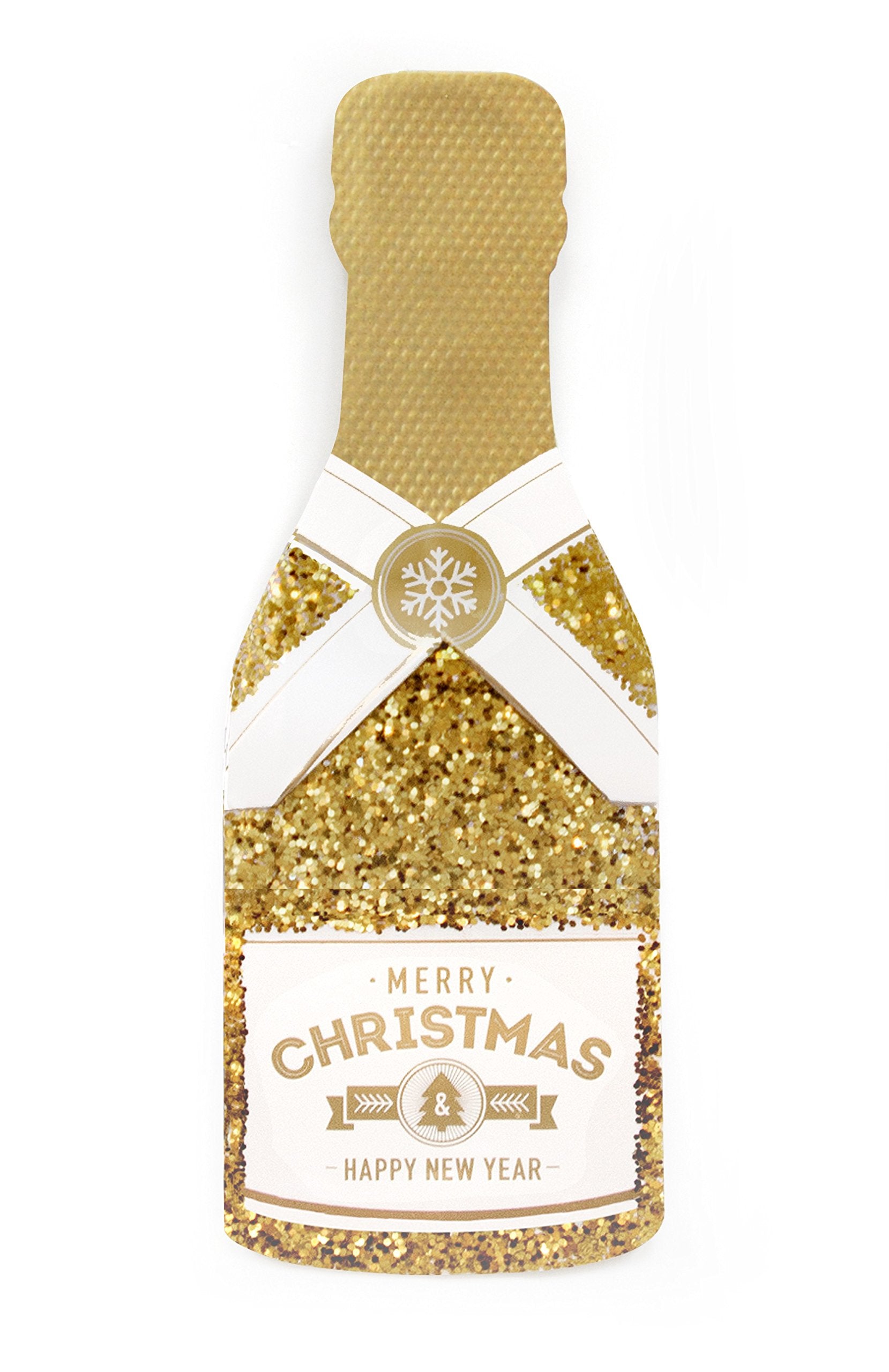 Merry Christmas Champagne Gold Card - Tampa Home & Garden Store