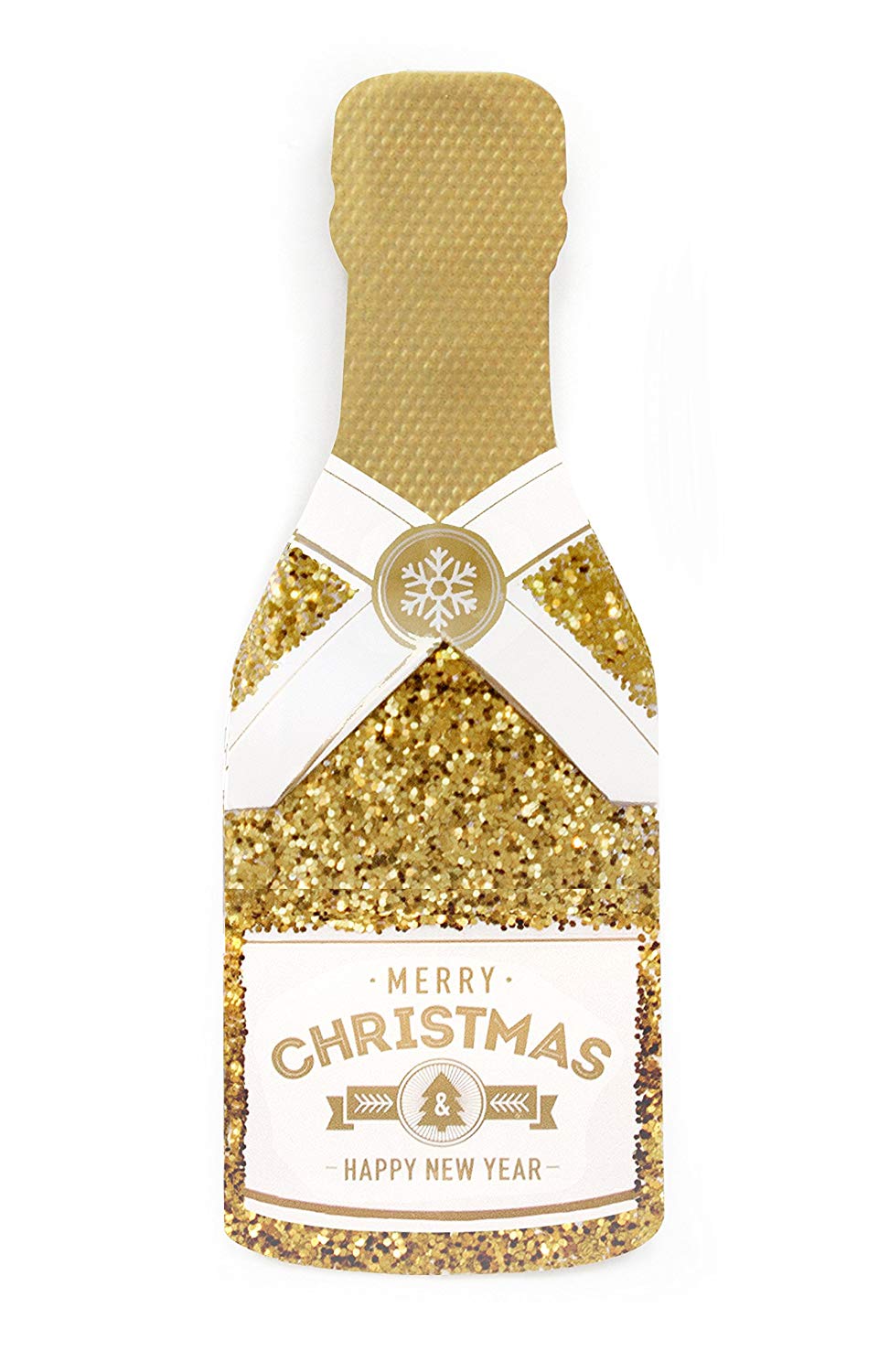 Merry Christmas Champagne Gold Card - Tampa Home & Garden Store