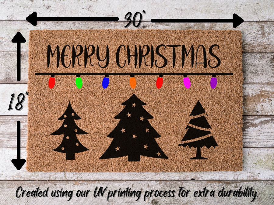 Merry Christmas Door Mat | Christmas Doormat | Winter Decoration | Welcome Mat | Holiday Doormat | Winter Decor | Christmas Gift - Tampa Home & Garden Store
