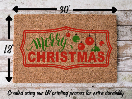 Merry Christmas Door Mat | Christmas Doormat | Winter Decoration | Welcome Mat | Holiday Doormat | Winter Decor | Christmas Gift - Tampa Home & Garden Store