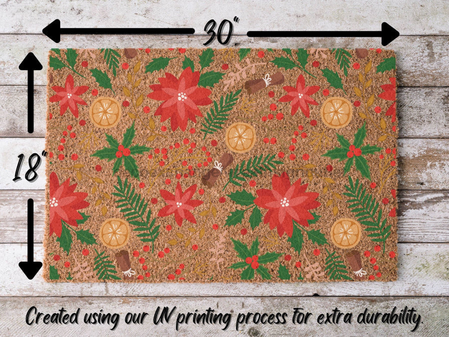Merry Christmas Door Mat | Christmas Doormat | Winter Decoration | Welcome Mat | Holiday Doormat | Winter Decor | Christmas Gift - Tampa Home & Garden Store