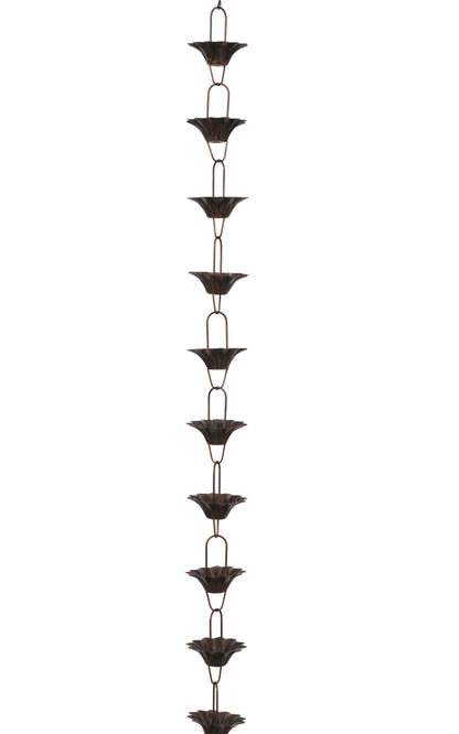 Metal Antique Rain Chain - Flower - Tampa Home & Garden Store