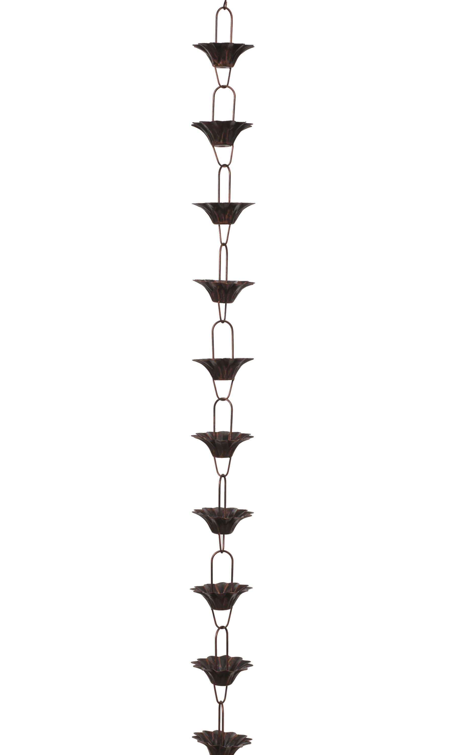 Metal Antique Rain Chain - Flower - Tampa Home & Garden Store