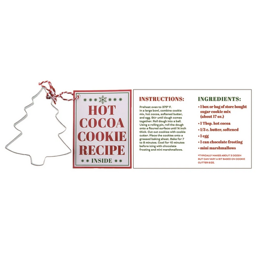 Metal Cookie Cutter with Recipe - Tree - Tampa Home & Garden Store