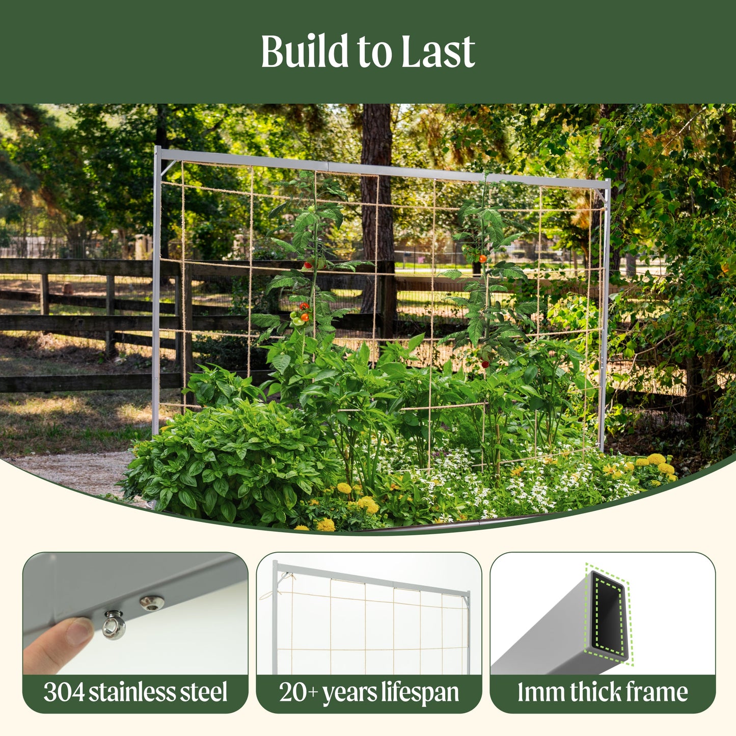 Metal Frame String Trellis - Tampa Home & Garden Store
