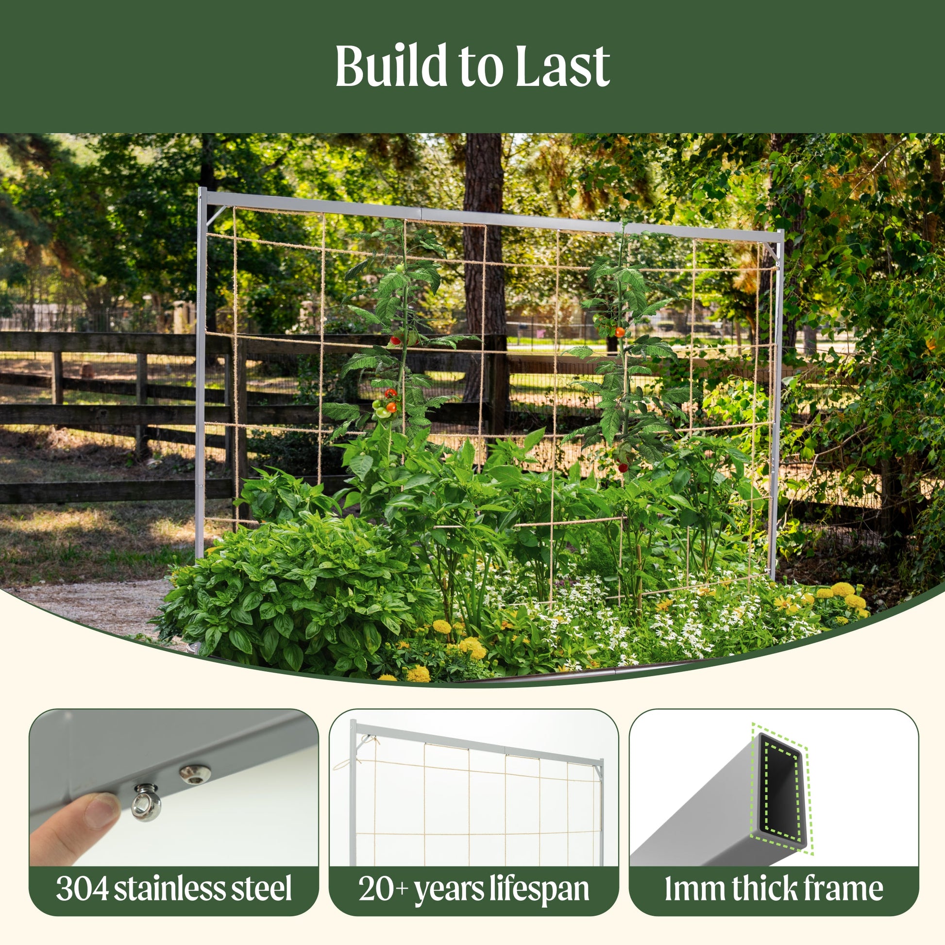 Metal Frame String Trellis - Tampa Home & Garden Store